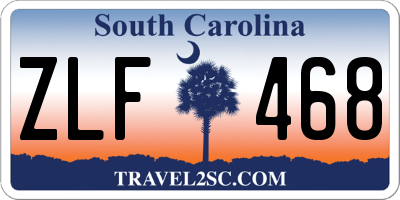 SC license plate ZLF468