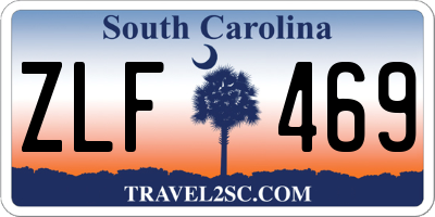 SC license plate ZLF469