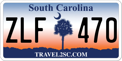 SC license plate ZLF470