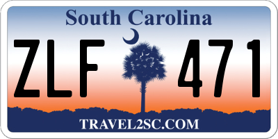SC license plate ZLF471
