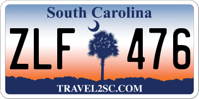 SC license plate ZLF476
