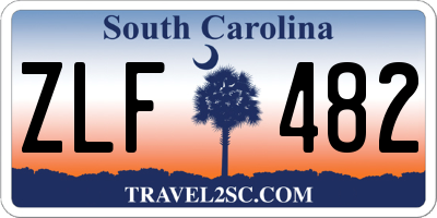 SC license plate ZLF482