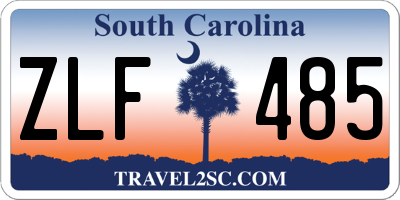 SC license plate ZLF485