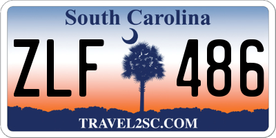 SC license plate ZLF486