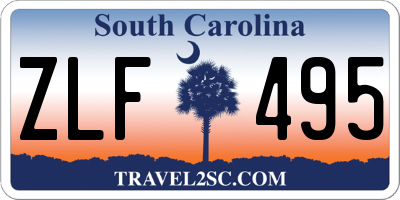 SC license plate ZLF495