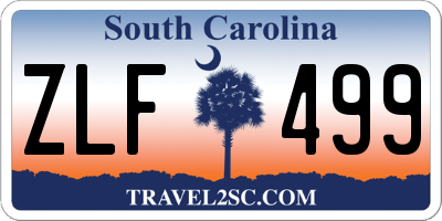 SC license plate ZLF499