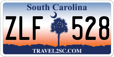 SC license plate ZLF528