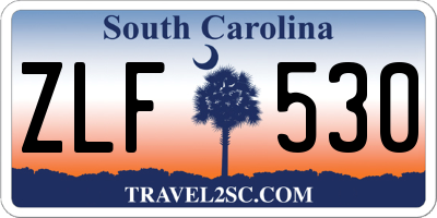 SC license plate ZLF530