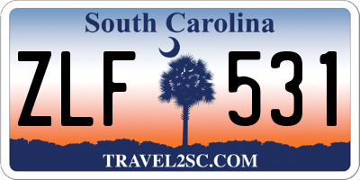 SC license plate ZLF531