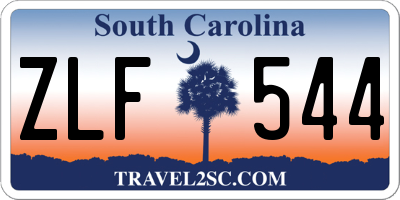 SC license plate ZLF544