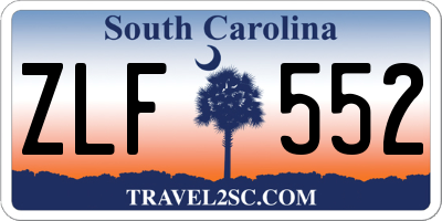 SC license plate ZLF552
