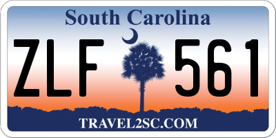 SC license plate ZLF561