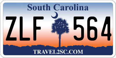 SC license plate ZLF564