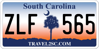 SC license plate ZLF565
