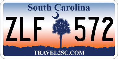 SC license plate ZLF572