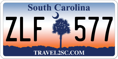 SC license plate ZLF577