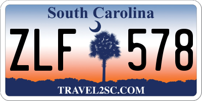 SC license plate ZLF578