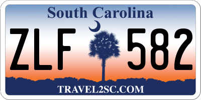 SC license plate ZLF582