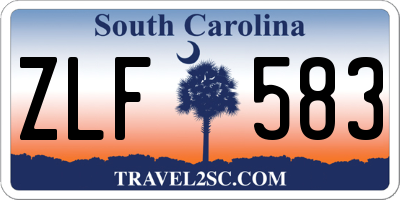 SC license plate ZLF583