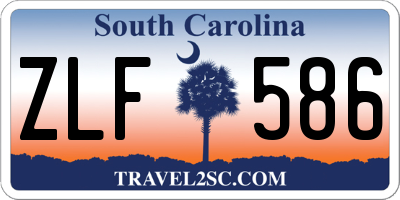 SC license plate ZLF586