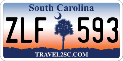 SC license plate ZLF593