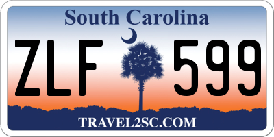 SC license plate ZLF599
