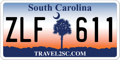 SC license plate ZLF611