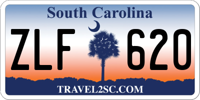 SC license plate ZLF620