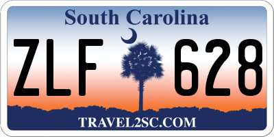 SC license plate ZLF628
