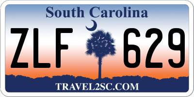SC license plate ZLF629