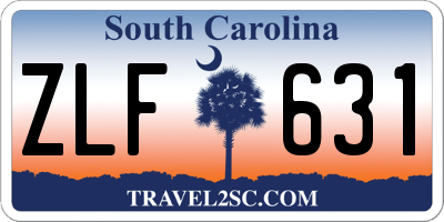 SC license plate ZLF631