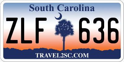 SC license plate ZLF636