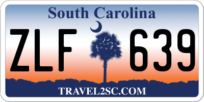 SC license plate ZLF639