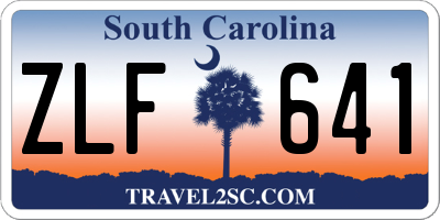 SC license plate ZLF641