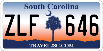 SC license plate ZLF646
