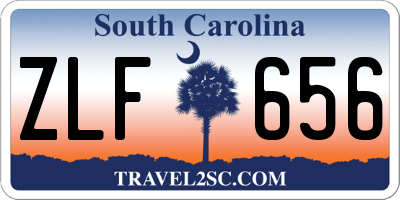 SC license plate ZLF656