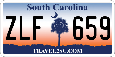 SC license plate ZLF659