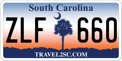 SC license plate ZLF660