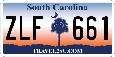 SC license plate ZLF661