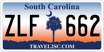 SC license plate ZLF662