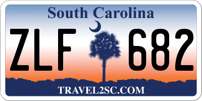 SC license plate ZLF682