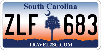 SC license plate ZLF683