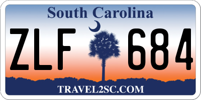 SC license plate ZLF684