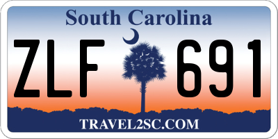 SC license plate ZLF691