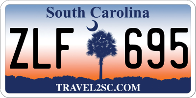 SC license plate ZLF695