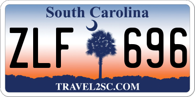 SC license plate ZLF696