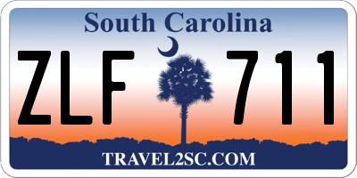 SC license plate ZLF711