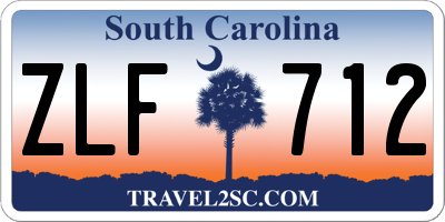 SC license plate ZLF712