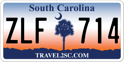 SC license plate ZLF714