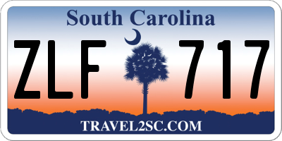 SC license plate ZLF717